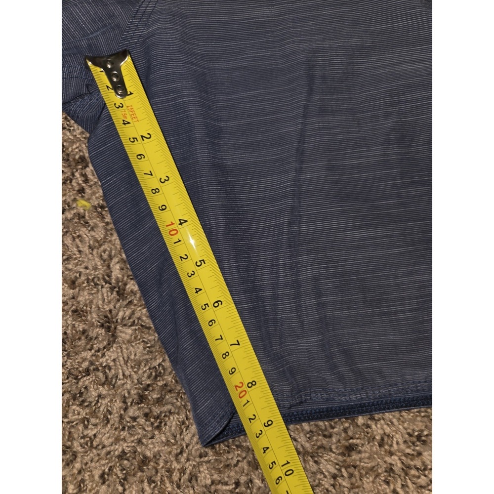 Tunaskin Mens Board Shorts Size 34 Blue Stripes Fishing Performance Swim Trunks - Picture 3 of 9